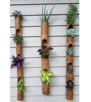Bamboo Verticle Planters